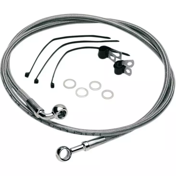 FRONT BRAKE LINE STAINLESS STEEL - Parts ryhmättömät - 12042753 - 1