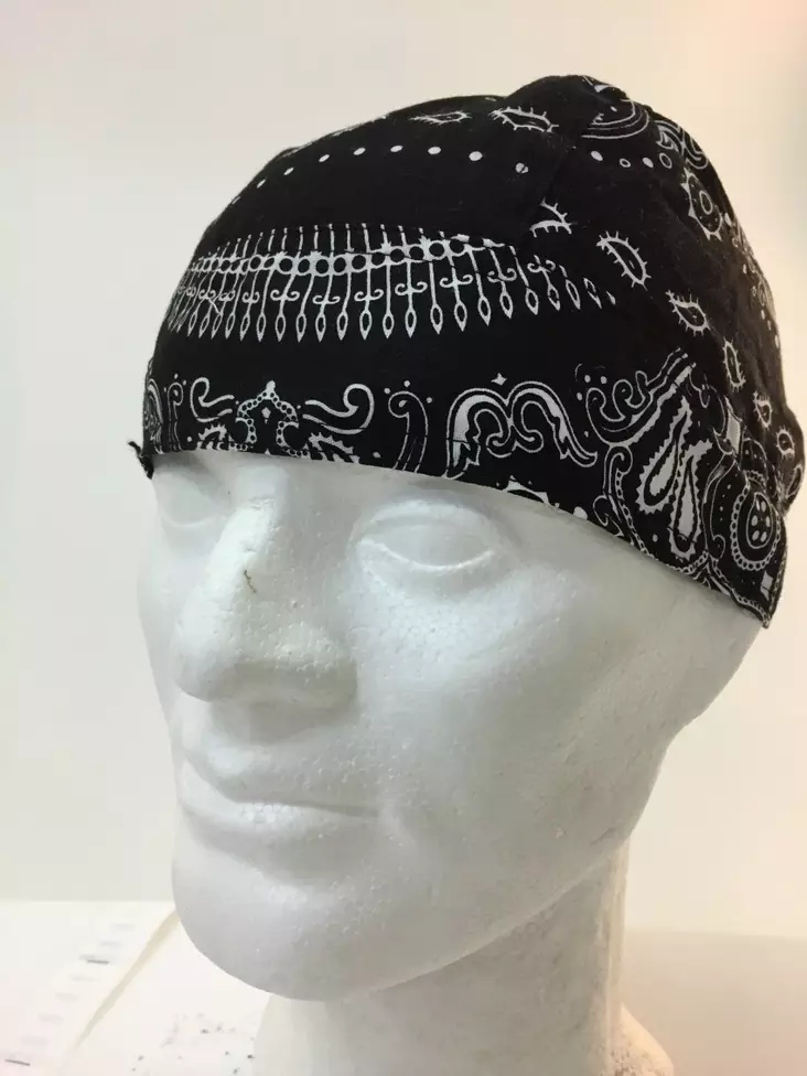 Headwrap, musta, Kashmir kuvio - Headwrapit - HW183 - 1