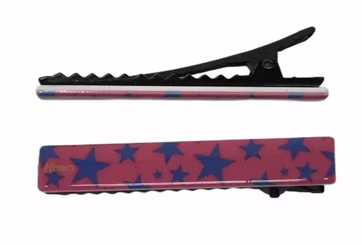 Hiusklipsi Tähti, pinkki/sin. 2 kpl - Hiuskoristeet - PIN273 - 1