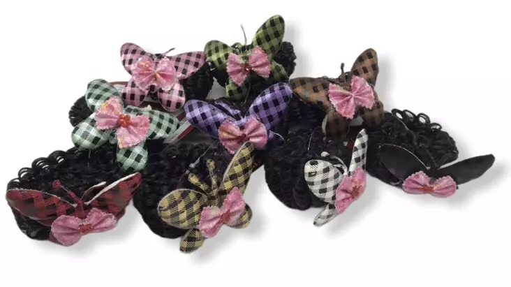 Hiuslenkki perhossomisteella - Hiuskoristeet - PIN283 - 1