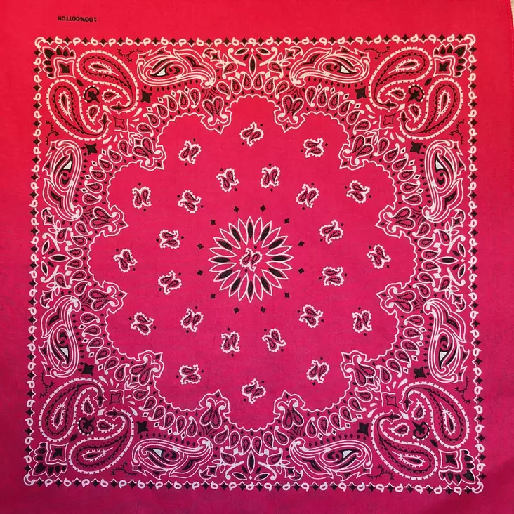 Huivi, pinkki kashmir-kuvio - Huivit - HU523 - 1