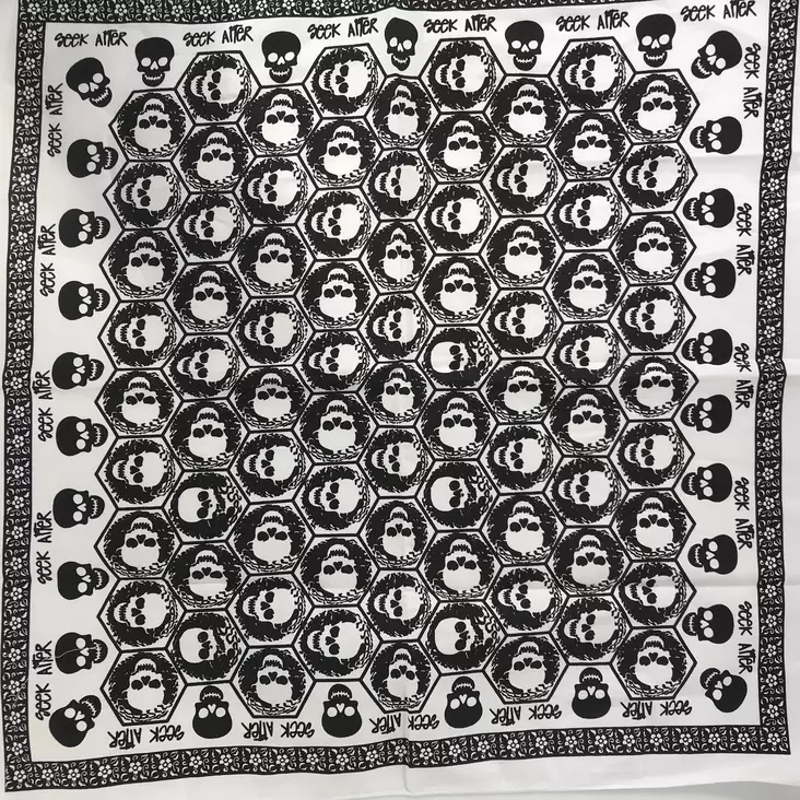 Huivi valkoinen, pikkukallot - Huivit - HU453 - 1