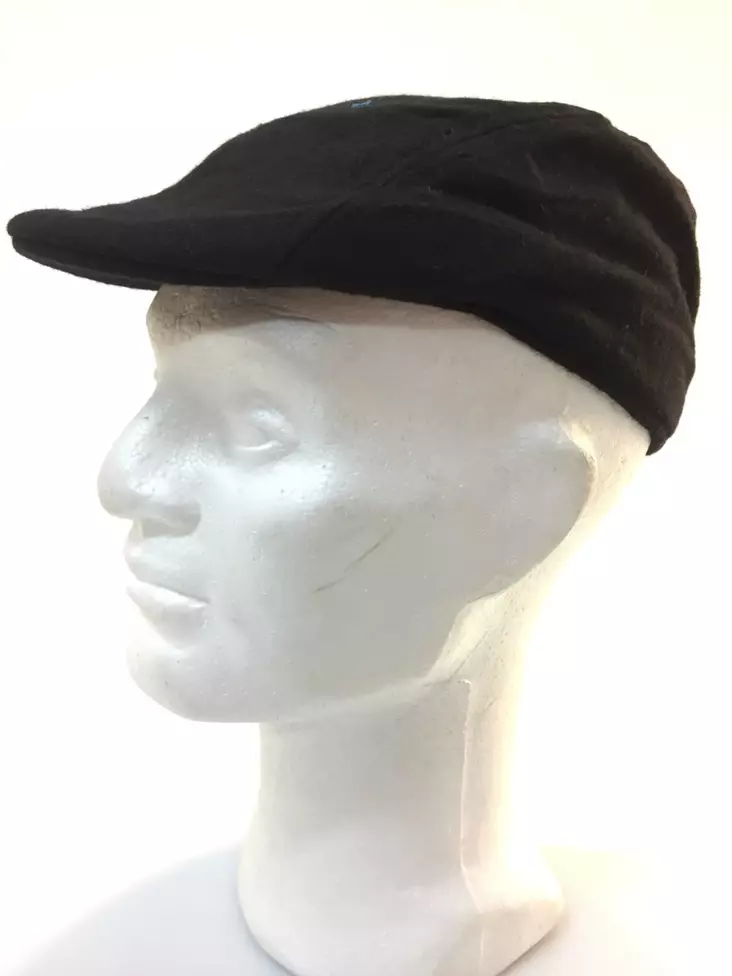 Huopalätsä, musta, flanellivuori - Flat Capit - LC433 - 1