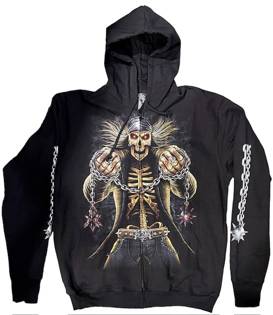 Huppari Skeleton Torturer, musta - Hupparit - CU613 - 1