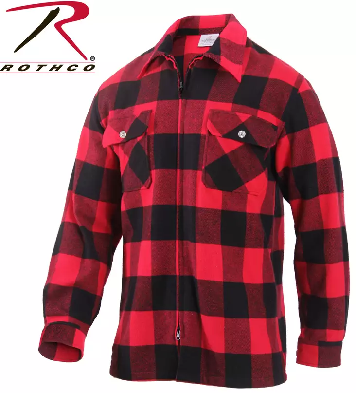 K-paita cotton, puna/musta, pistooli - Kauluspaidat - ROT33 - 1