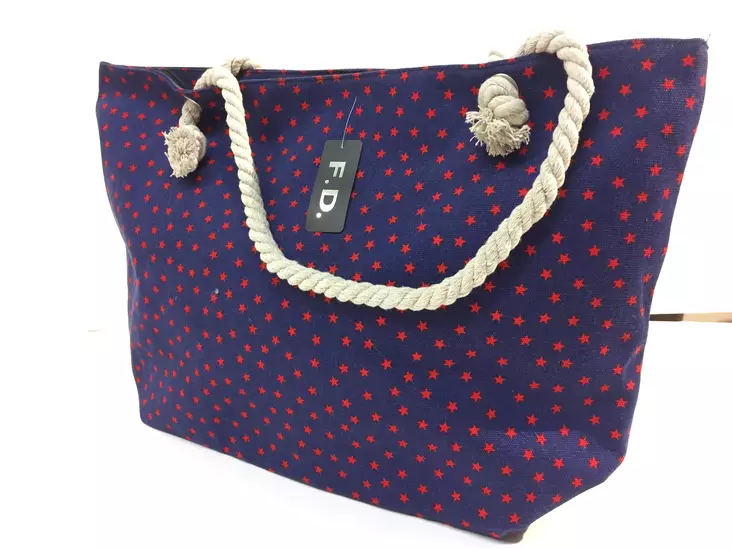 Kangaskassi, Tähdet, sininen - Laukut - NL643 - 1