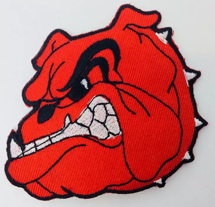 Kangasmerkki, Bulldog Mad - Kangasmerkit - K1453 - 1