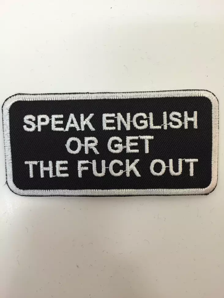 Kangasmerkki, Speak English - Kangasmerkit - K1073 - 1