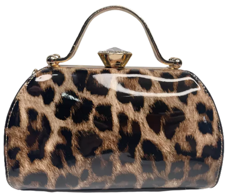 Käsilaukku rusk pantterikuvio - Laukut - NL843 - 1