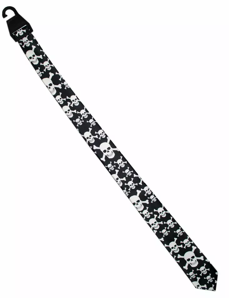 Kravatti, musta, pirate - Kravatit ja bolo - KRA13 - 1