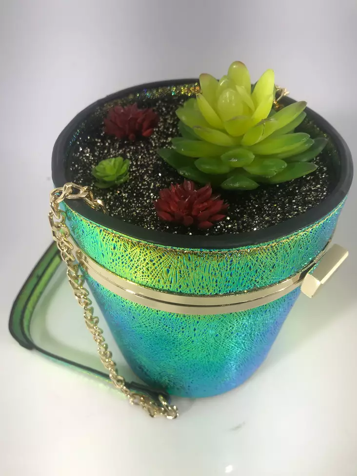 Kukkaruukku-käsilaukku - Laukut - NL673 - 1