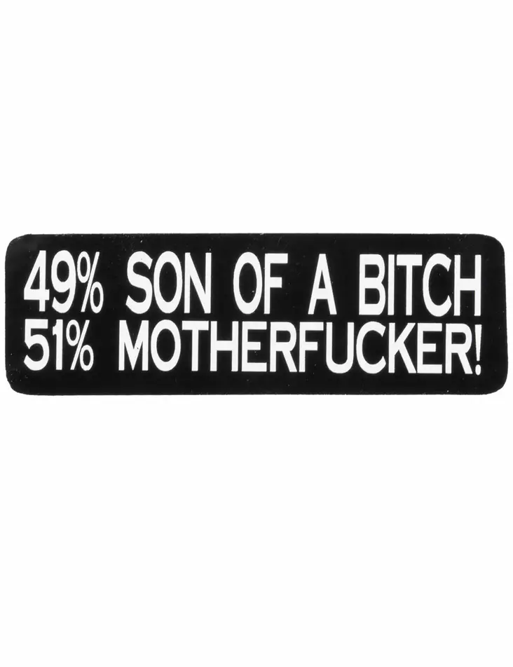 Kyp=C3=A4r=C3=A4tarra, 49% Son Of A Bitch, 9x3cm - Tarrat - TAR163 - 1