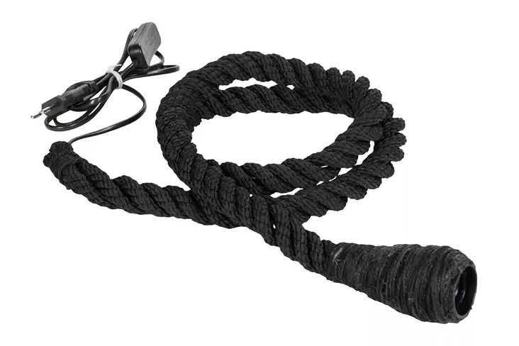 Lamppu, musta köysi - Valaisin, valoketju - VALO23 - 1