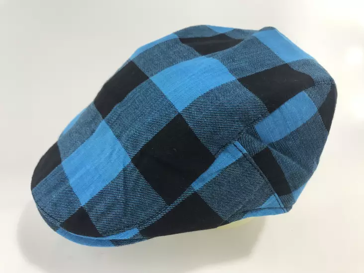 LASTEN flat cap sinimusta ruutu - Hatut - LC533 - 1