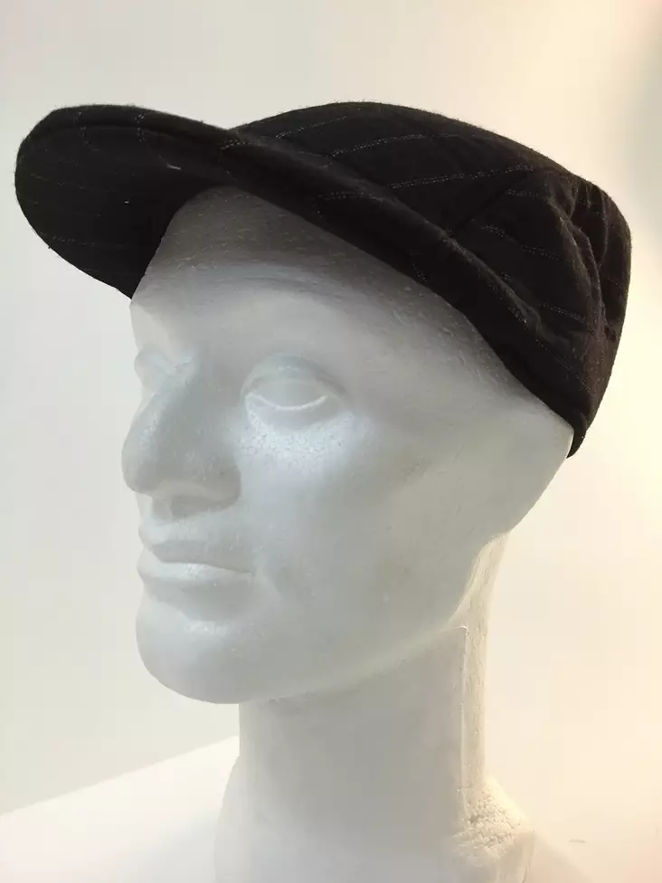 Lätsä, Liituraita, musta - Flat Capit - LC423 - 1