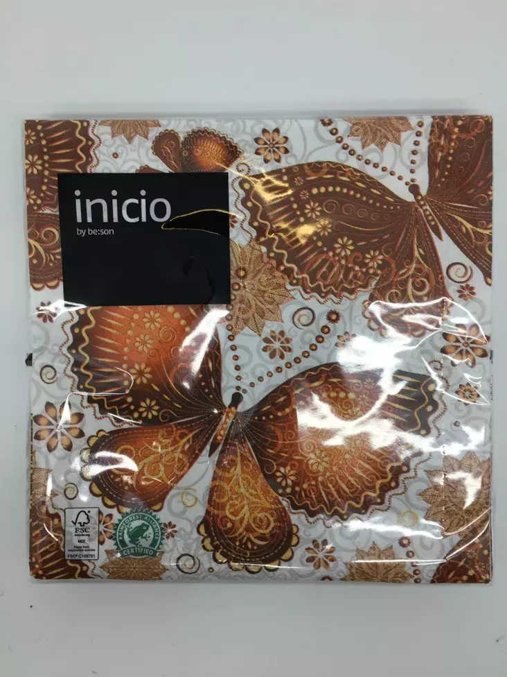 Lautasliina, Perhonen, oranssi - Servetit - SER23 - 1