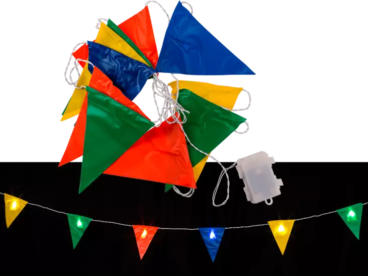 LED lippusiima, 5-metriä, 8-lippua 18cm - Muu sälä - PRT963 - 1