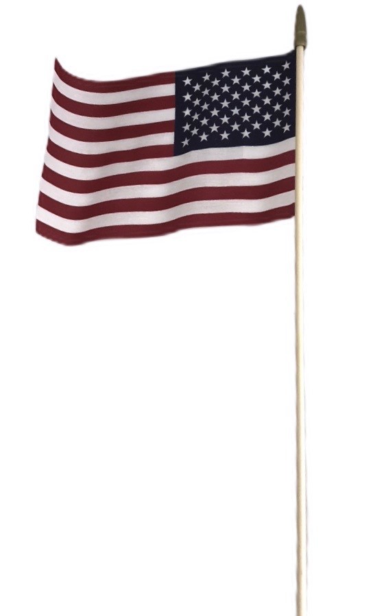 Lippu USA, 60 cm puuvarsi - Liput - LIPPU13 - 1