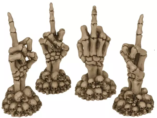 Luurangon käsi figuuri - Kallot, Halloweenrekvisiitta - HOR733 - 1