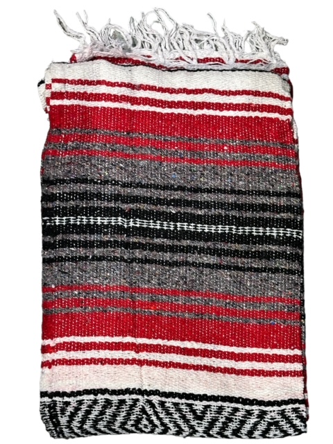 Mexico viltti, Red/Charcoal/White - Kodin tekstiilit - MEX53 - 1