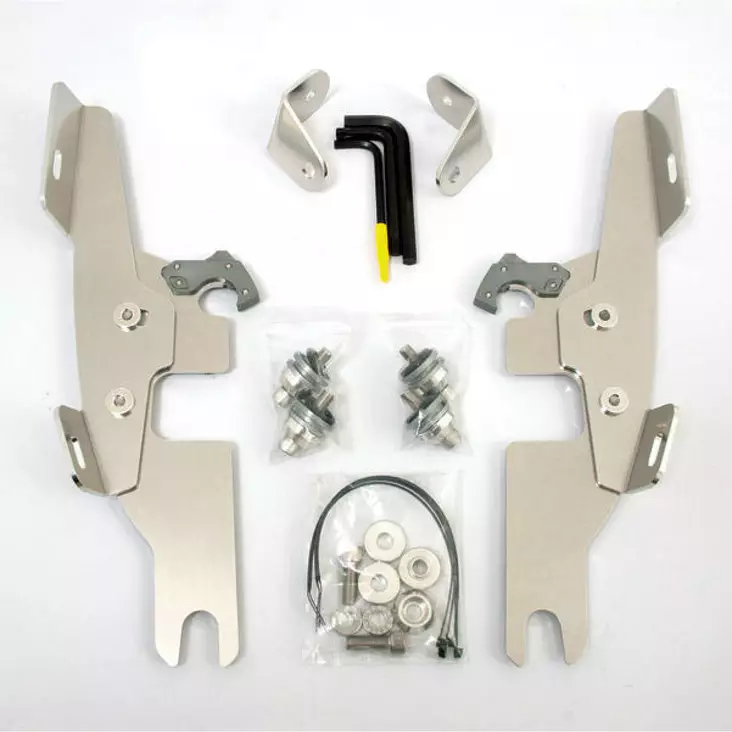 MOUNTING KIT TRIGGER-LOCK BATWING-FAIRING POLISHED - Tuulilasit ja etumaskit - 23200113 - 1
