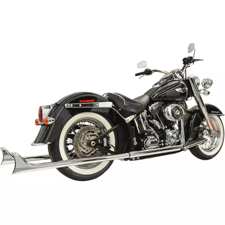 MUFFLER SLIP-ON TRUE DUAL W/39" LONG FISHTAIL CHROME - Pakoputket ja niiden osat - 18002333 - 1