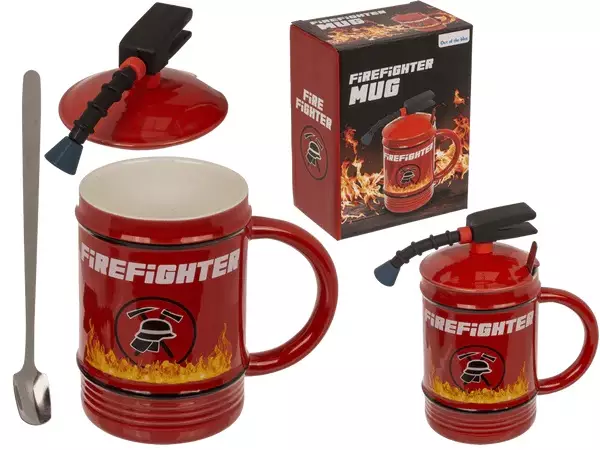 Muki Fire Fighter, sis. kansi ja lusikka - Mukit - MUKI183 - 1