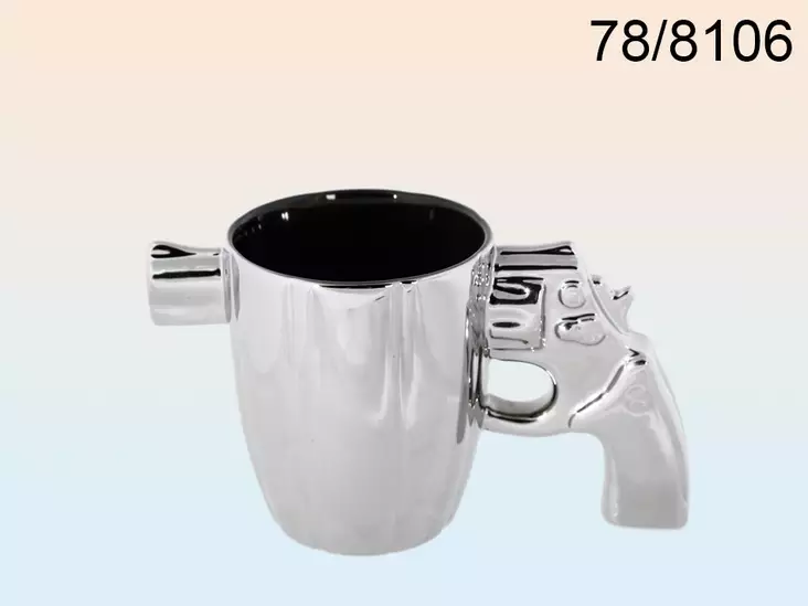 Muki, hopea revolveri kahvalla - Astiat - LKM113 - 1