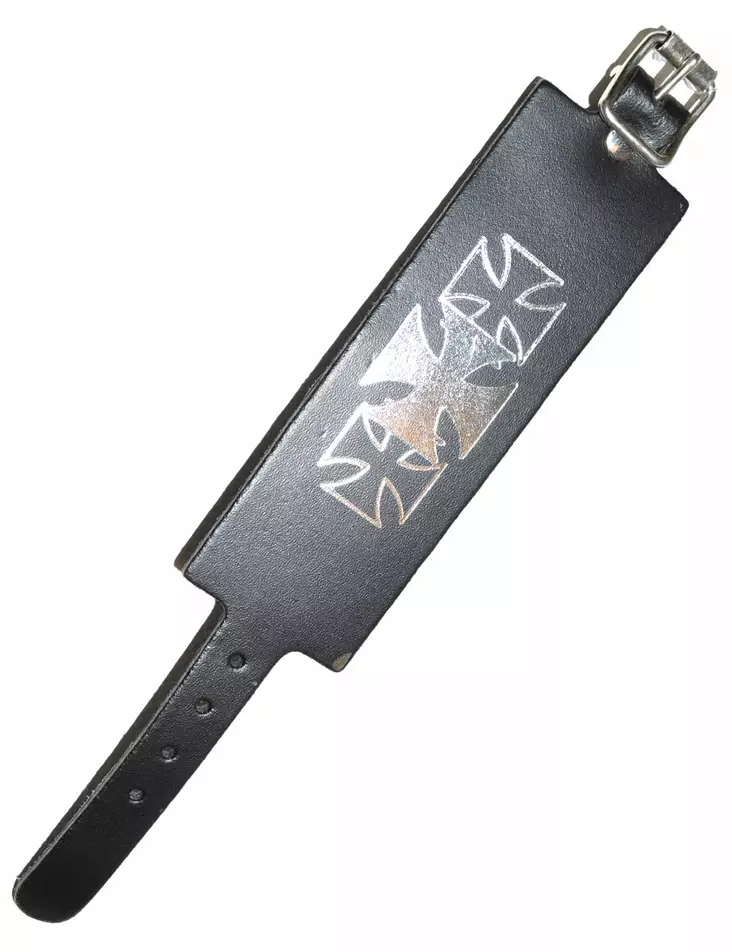 Nahkaranneke, maltanristi - Kaulapannat, rannekkeet, käsiraudat - RY113 - 1