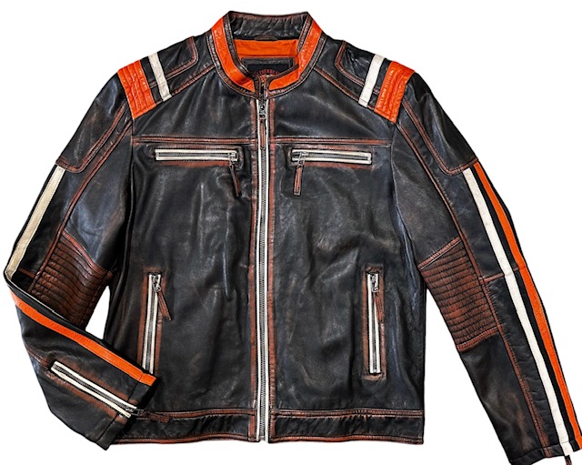 Nahkatakki antiikkiruskea oranssi - Nahkatakit - T573 - 1