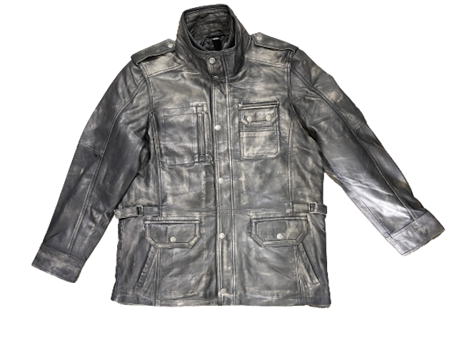 Nahkatakki suoramalli lampaan nahkaa - Nahkatakit - T503 - 1