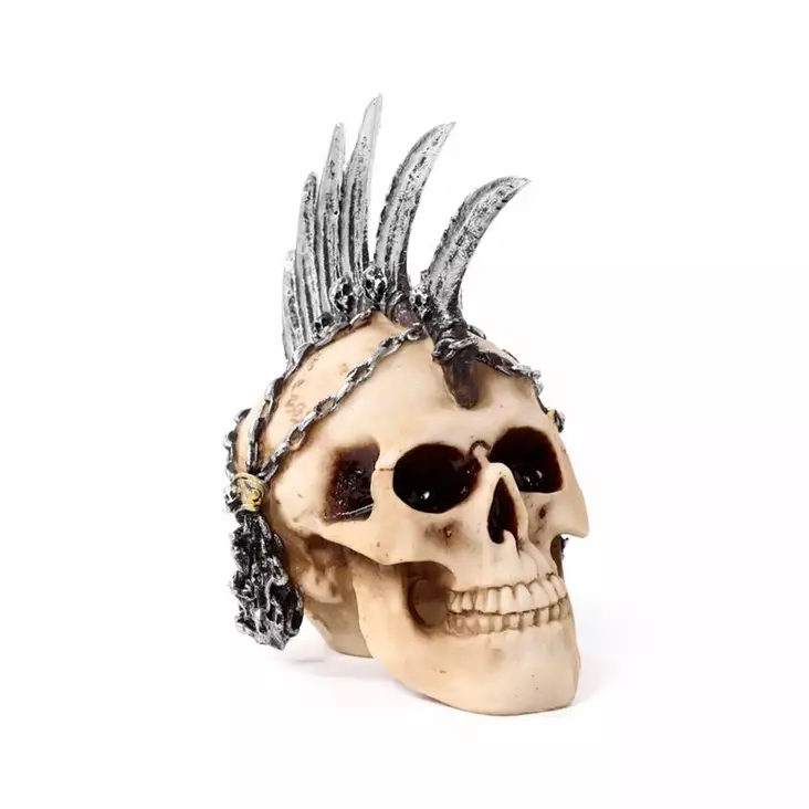 Pääkallo Punk Skull with Chains - Kallot, Halloweenrekvisiitta - HOR713 - 1