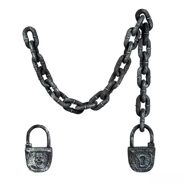 Paksu ketju lukolla, halloween - Halloween, naamiaiset - HOR413 - 1