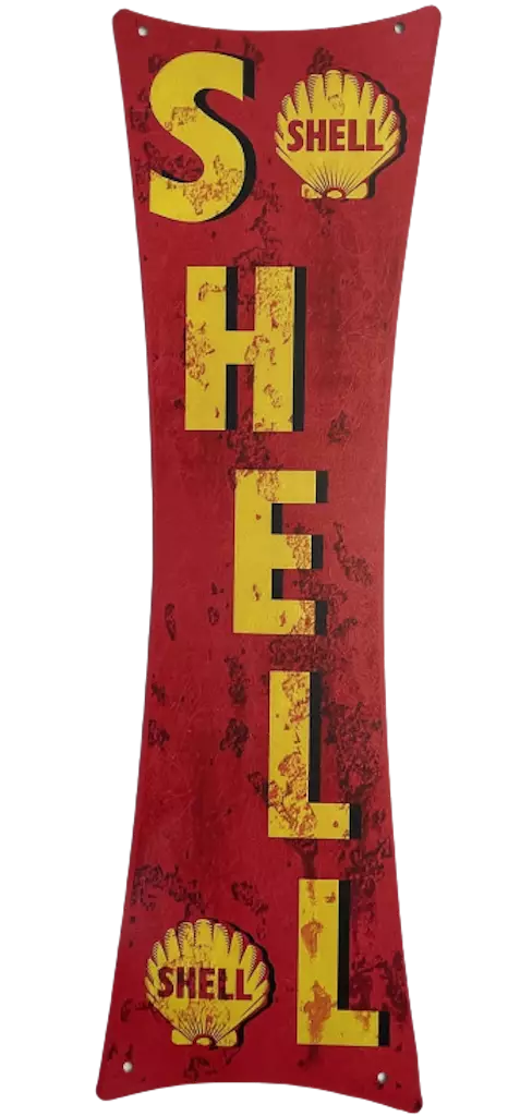 Peltikyltti Shell pystymalli retro - Taulut, kehykset - PELT153 - 1