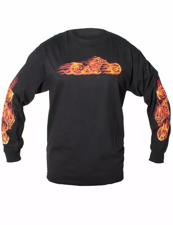 Pitkähiha, Hot Leathers Hell Bike - Pitkähihaiset paidat - PH193 - 1