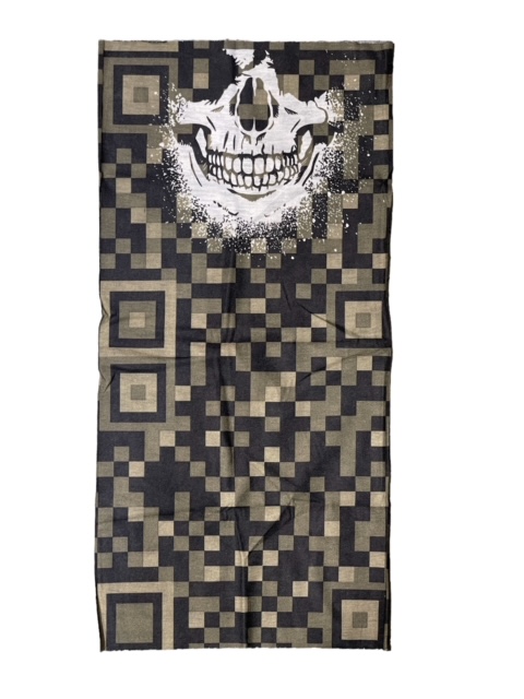 Putkihuivi, Puolikas kallo, oliivi - Putkihuivit - B343 - 1