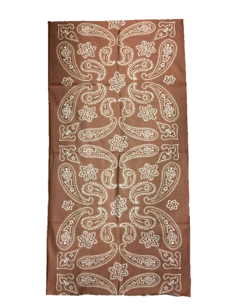 Putkihuivi, Ruskea, Kahsmir kuvio - Putkihuivit - B213 - 1