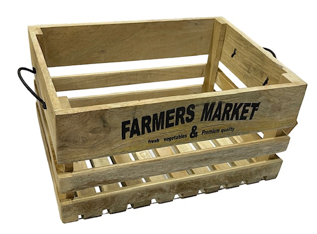 Puulaatikko Farmers market M-koko - Korit ja tarjottimet, sisustuslaatikot - PRT1243 - 1