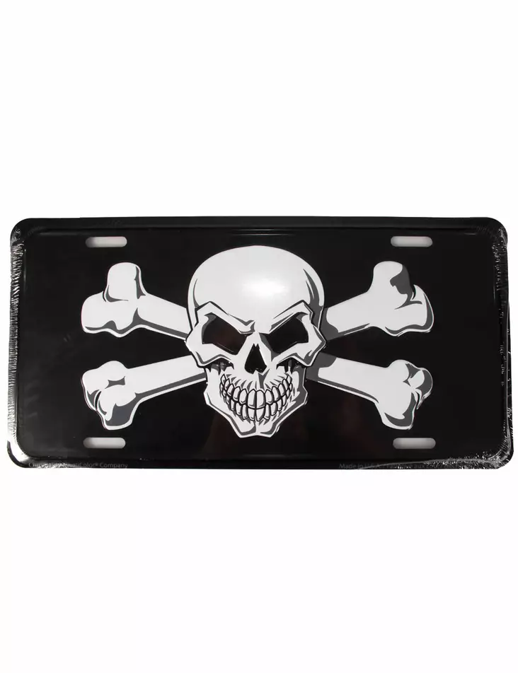 Rekisterikilpi-kallo ja luut-REK3 - Taulut, kehykset - REK3 - 1