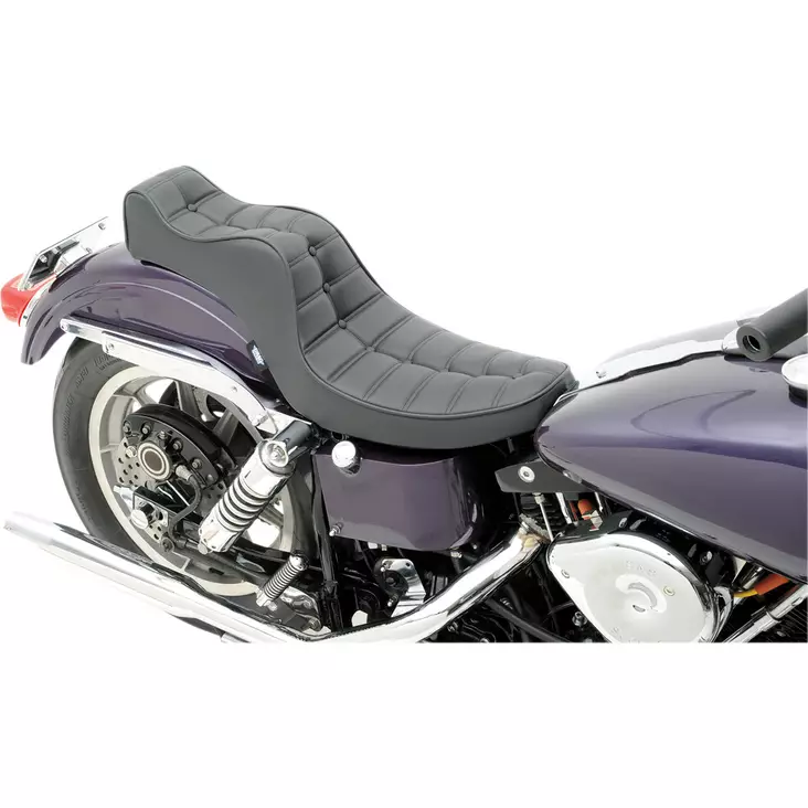 SEAT MINI KING AND QUEEN REAR 2-UP VINYL BLACK - Satulat ja satulanpäälliset - 08050093 - 1