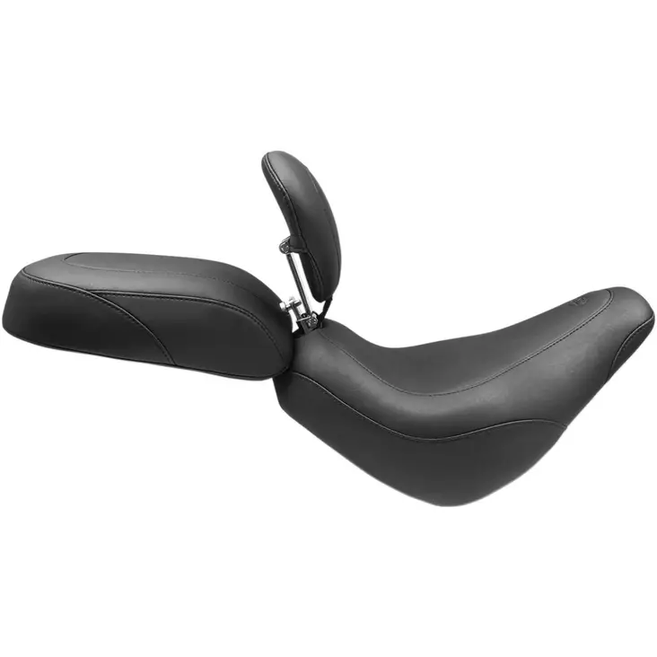 SEAT WIDE TRIPPER W/BACKREST SOLO BLACK - Satulat ja satulanpäälliset - 08021123 - 1