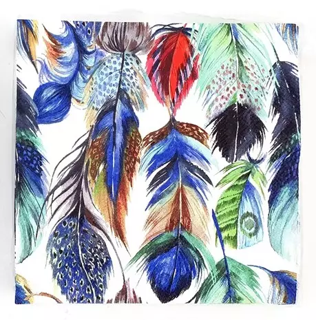 Servetti Höyhenet 20 kpl 33x33cm - Servetit - SER83 - 1