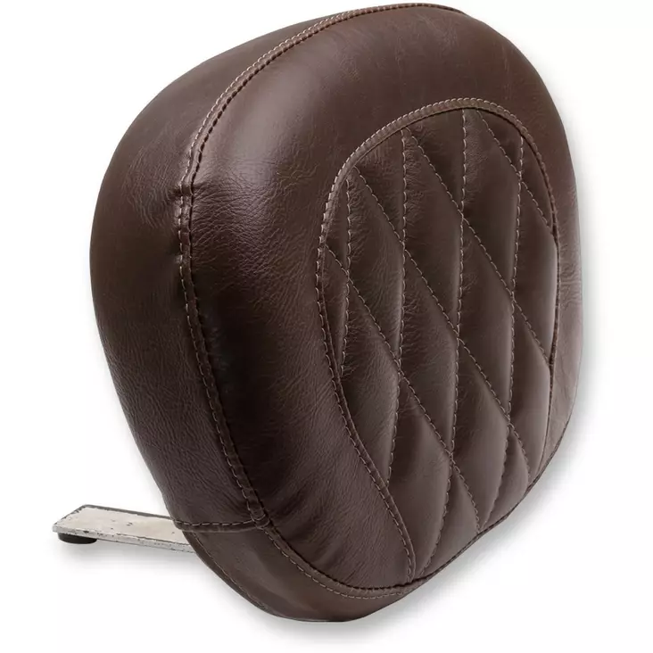 SISSY BAR PAD VINYL DISTRESSED BROWN DIAMOND STITCH - Satulat ja satulanpäälliset - 08220313 - 1