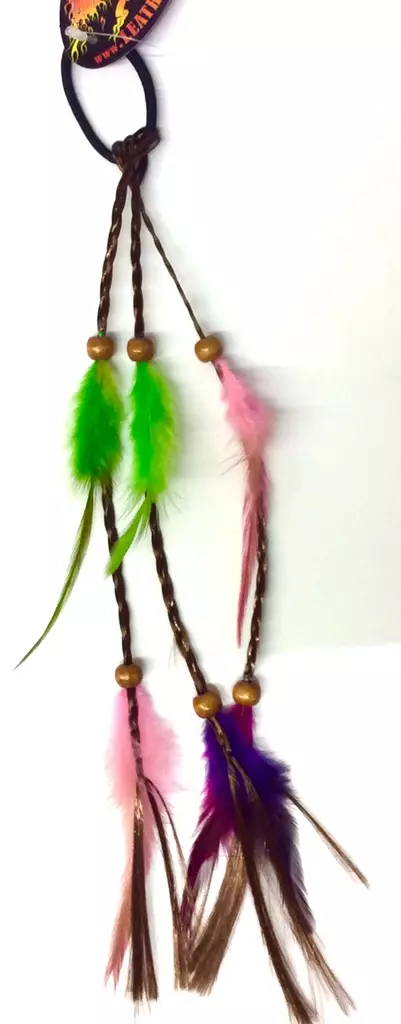 Sulkaponnari, 3 lettinen, vaaleanruskea - Hiuskoristeet - PIN183 - 1