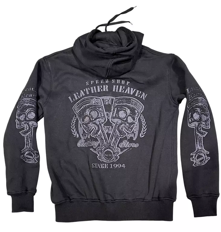 V2 pääkallo mäntä LH speed Shop huppari - Hupparit - CU623 - 1