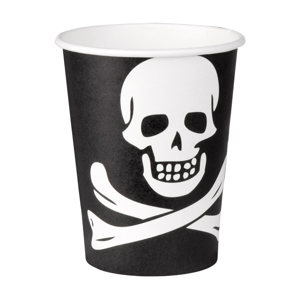 Kertakäyttömuki Pirate 21 cl Set 10 Paper Cups Pirates Classic