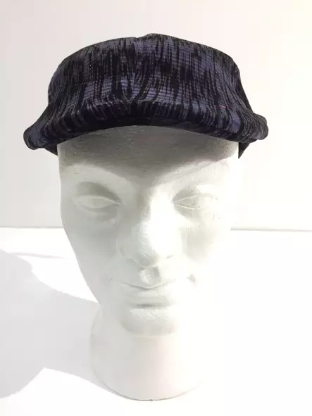 Flat Cap, Plyysi, sinimusta - Flat Capit - LC494 - 2