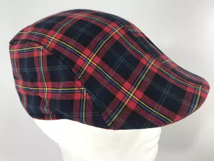 Flatcap, sinipuna scottiruutu one size - Flat Capit - LC544 - 2