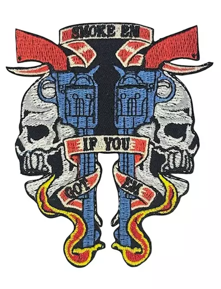 Kangasmerkki Skulls and Guns - Kangasmerkit - K1674 - 1