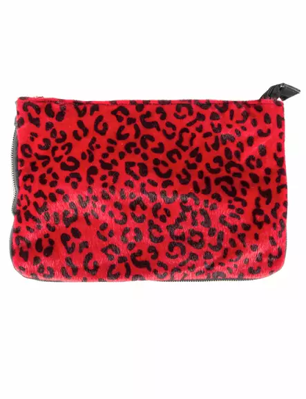 K=C3=A4silaukku, Leopardikuosi, dark red - Laukut - NL414 - 1